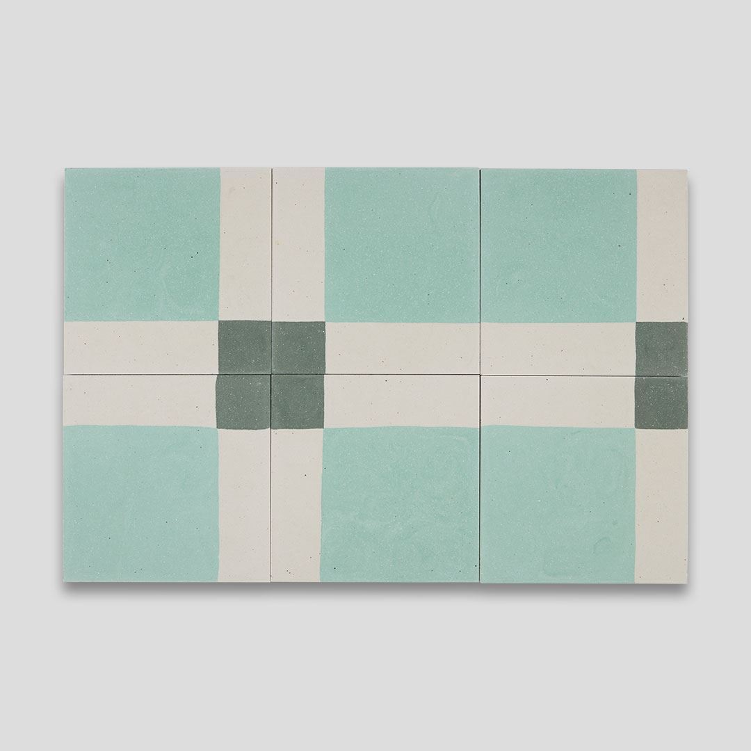 Tulum Box Green Encaustic Cement Tile | Otto Tiles & Design - Encaustic ...