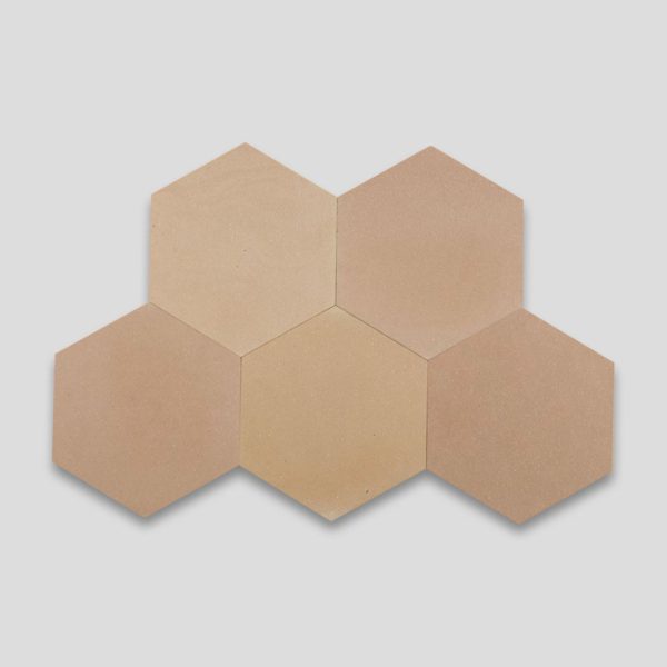 Hex Plain Birch Encaustic Cement Tile