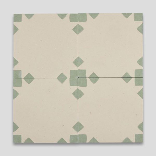Anthropology Green Encaustic Cement Tile