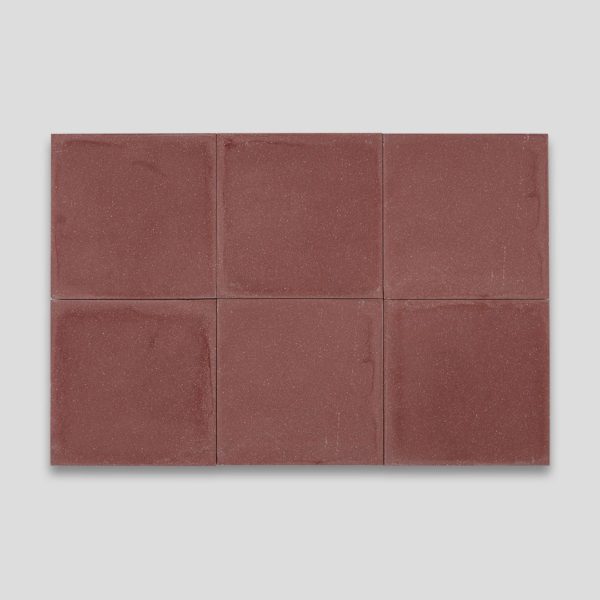 Burgundy Encaustic Cement Tile