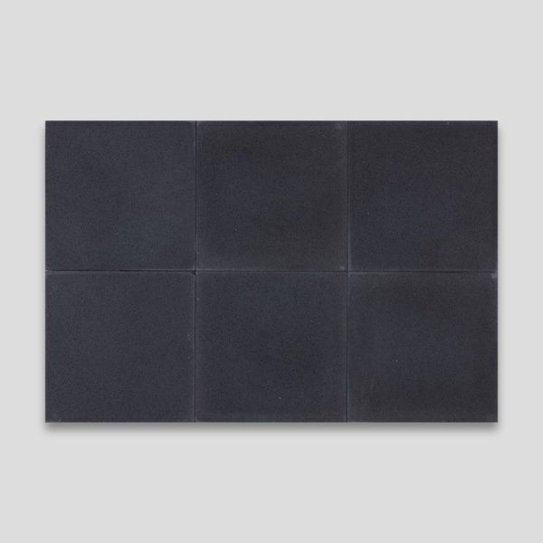 Deep Black Encaustic Cement Tile