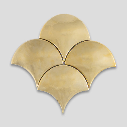 Fish Scale Gold 3D Ceramic Tile