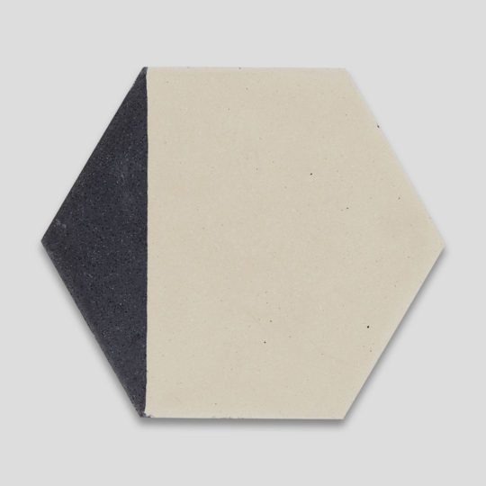 Hex Black Caret 602 Hexagon Encaustic Cement Tile