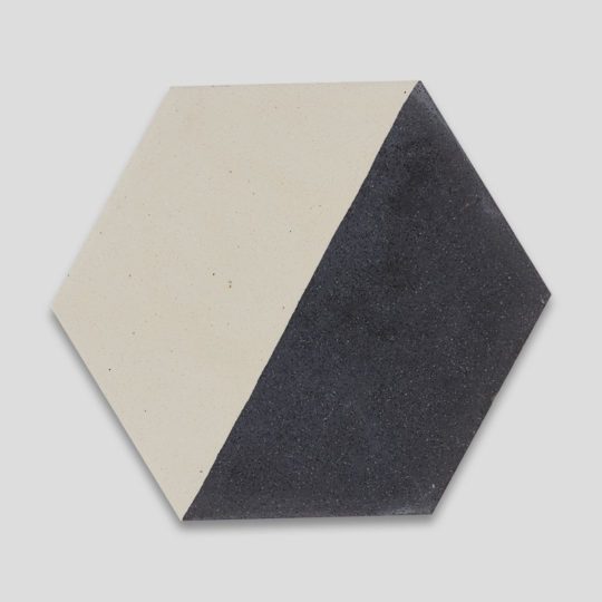 Hex Monochrome 601 Hexagon Encaustic Cement Tile
