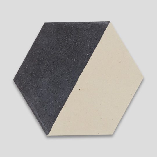 Hex Monochrome 602 Hexagon Encaustic Cement Tile