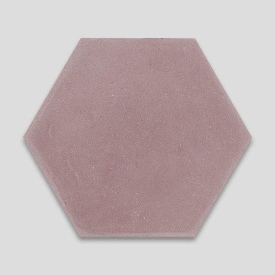 Hex Plain Dirty Pink Hexagon Encaustic Cement Tile