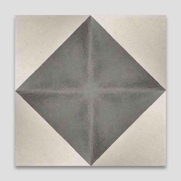 Magic Triangle Gray Encaustic Cement Tile
