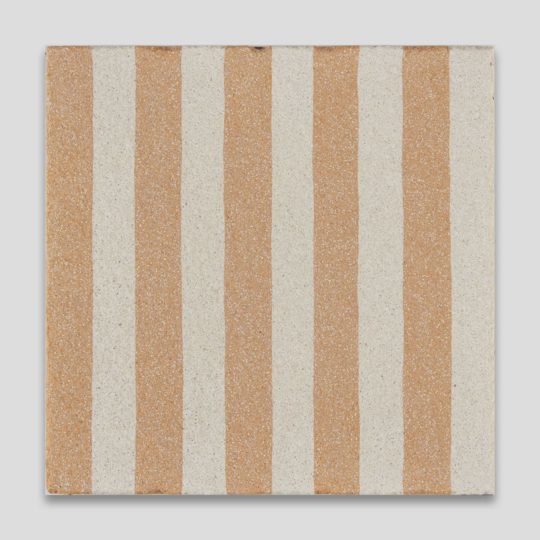 Sanded Yellow Stripes Encaustic Cement Tile