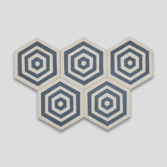 St Tropez Hexagon Encaustic Cement Tile