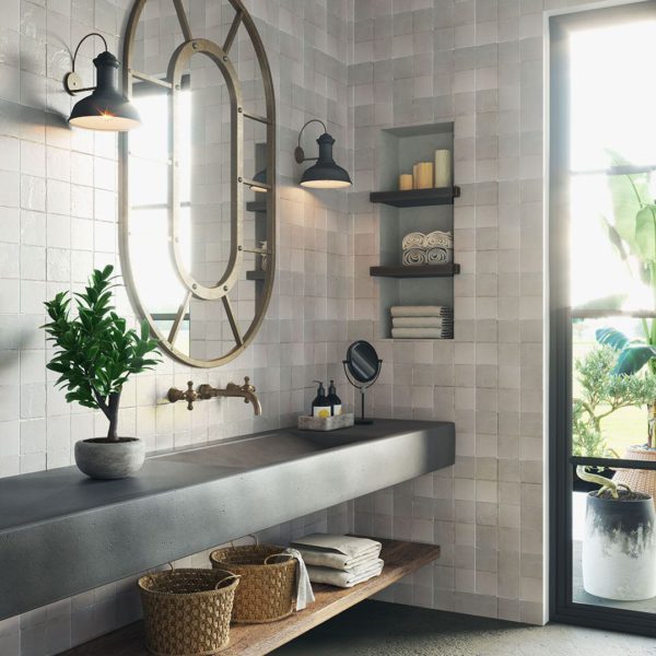 Moroccan White Zellige Tile - Otto Tiles & Design