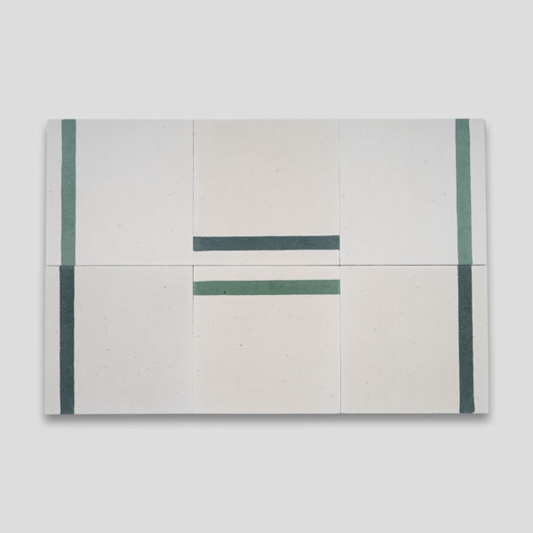 Duo Green Stripe Encaustic Cement Tile