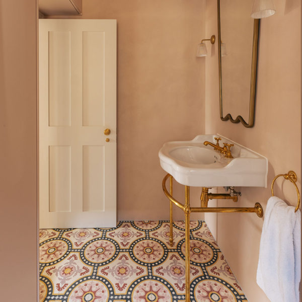 madrid pink encaustic cement tiles pink bathroom