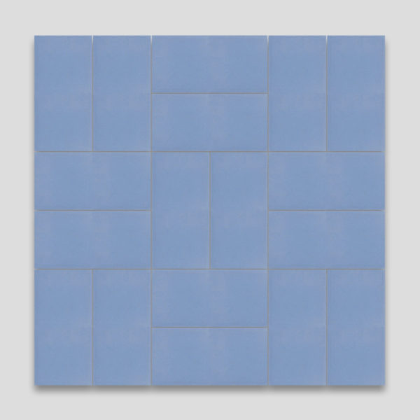 Blue Rectangle Encaustic Cement Tile