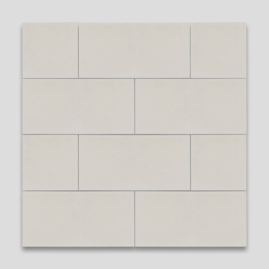Dirty White Rectangle Encaustic Cement Tile