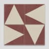 Burgundy Pyramid Encaustic Cement Tile