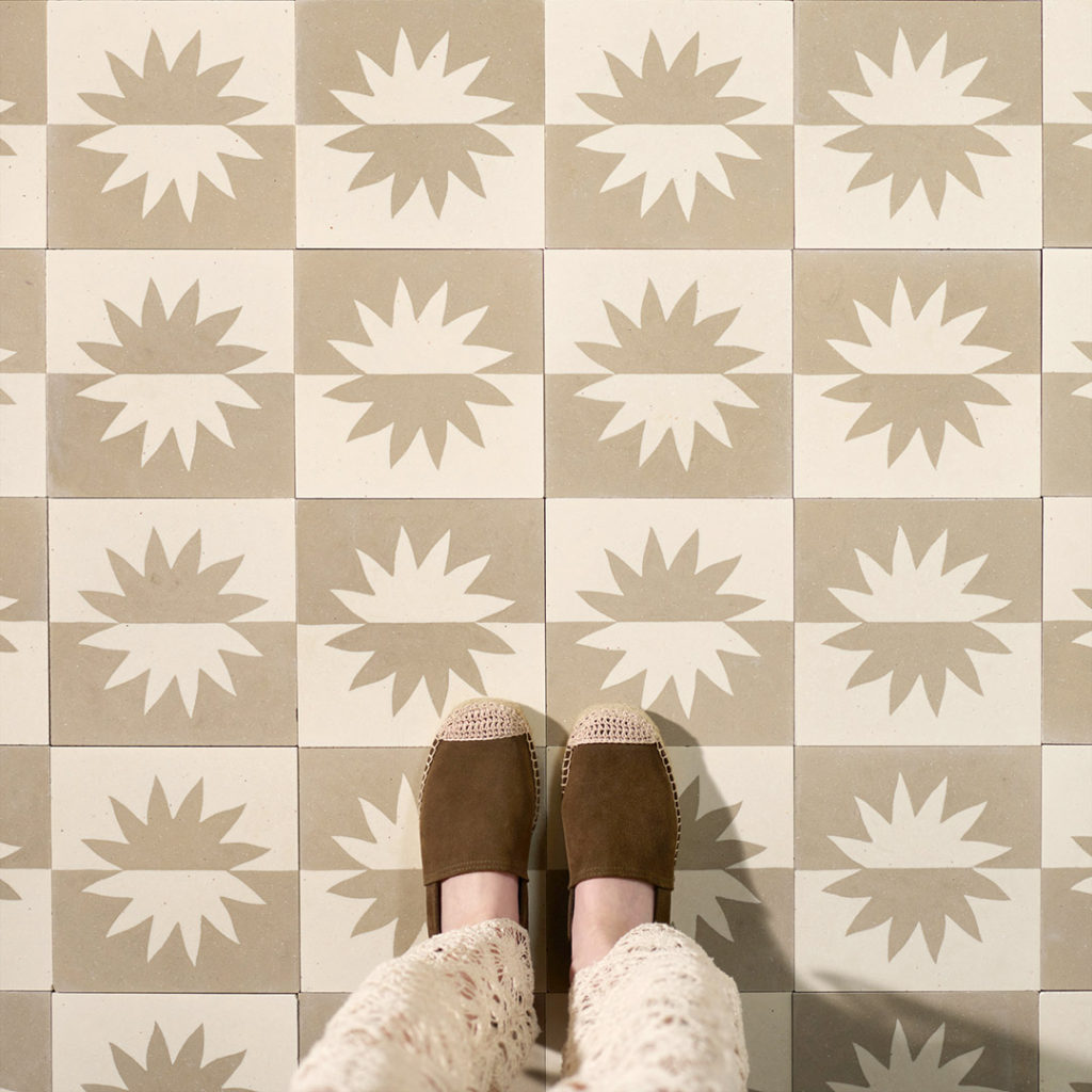 Sunny Beige Encaustic Cement Tile Otto Tiles Design