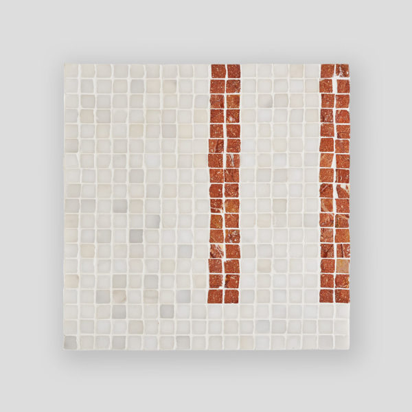Abruzzo Rosso Marble Mosaic Tile