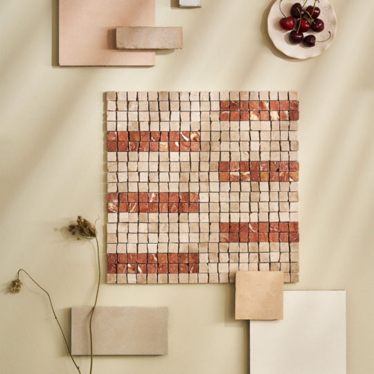 Vomero Rosso Marble Mosaic Tile
