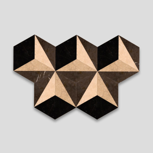 Hex 3D Signature Marble Collection Tile