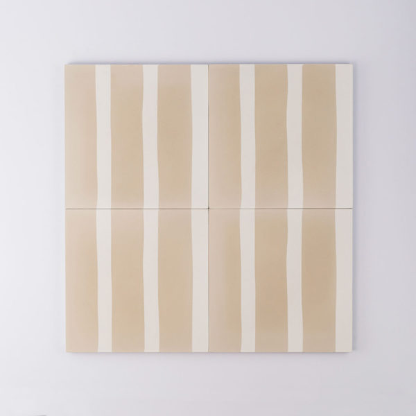 Earth Stripes Slim Line Encaustic Cement Tile