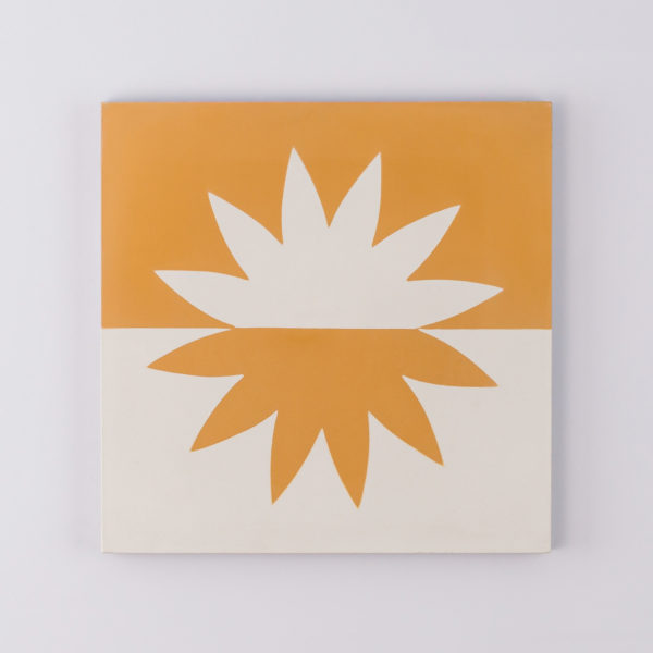 Sunny Mustard Slim Line Encaustic Cement Tile